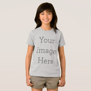 Creëer Your Own Premium Girl's Jeugd Tri-Blend Shirt