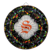 Creëer Your Own Rainbow Paisley Dartbord (Voorkant)