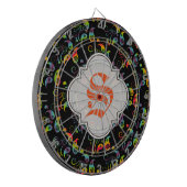 Creëer Your Own Rainbow Paisley Dartbord (Voorkant Links)