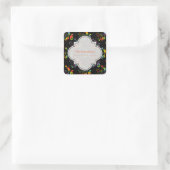 Creëer Your Own Rainbow Paisley Vierkante Sticker (Tas)