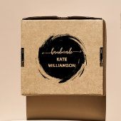 Creëer Your Own Round Handmade by Business Rubberstempel