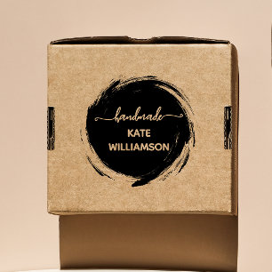 Creëer Your Own Round Handmade by Business Rubberstempel