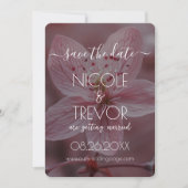 Creëer Your Own -  roze bloem close-up Save The Date (Voorkant)