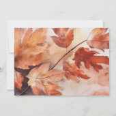 Creëer Your Own - Rustieke herfstbladeren Save The Date (Achterkant)