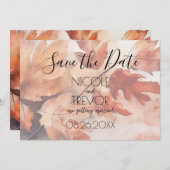 Creëer Your Own - Rustieke herfstbladeren Save The Date (Voorkant / Achterkant)