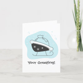 Creëer Your Own Santa's Sleigh Bag Kerst Feestdagen Kaart