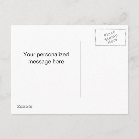 Creëer Your Own Save the Date Foto Briefkaart (Achterkant)