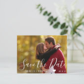 Creëer Your Own Save the Date Foto Briefkaart (Staand voorkant)