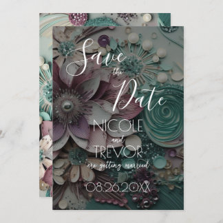 Creëer Your Own -  Shabby Chic Papieren Bloemen Save The Date
