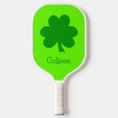 Creëer Your Own Shamrock St Patricks Day Pickleball Paddle (Voorkant)