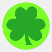 Creëer Your Own Shamrock St Patricks Day Ronde Sticker (Voorkant)