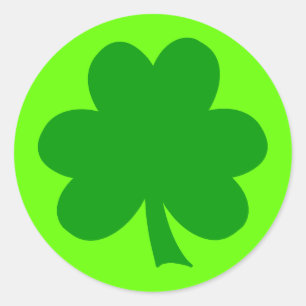 Creëer Your Own Shamrock St Patricks Day Ronde Sticker