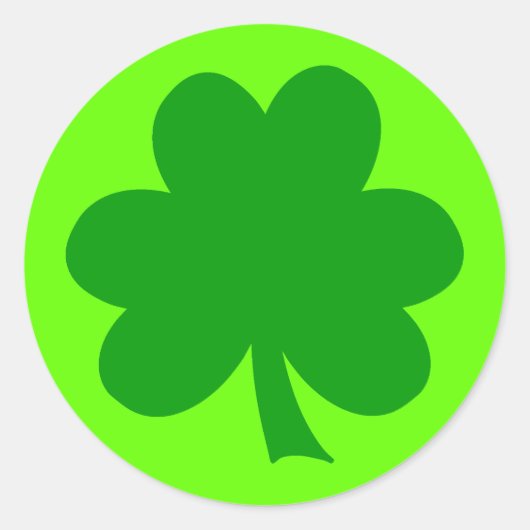 Creëer Your Own Shamrock St Patricks Day Ronde Sticker (Voorkant)
