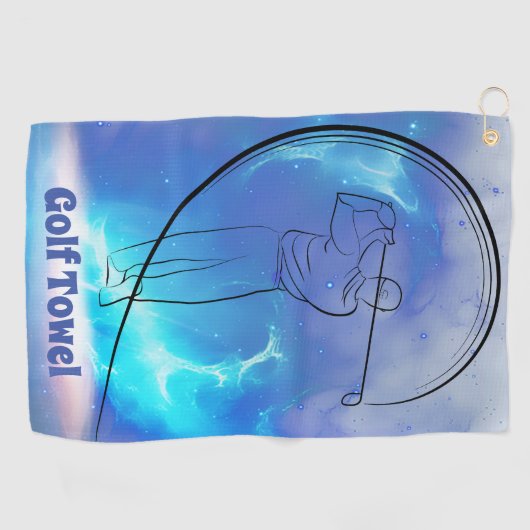 Creëer Your Own Signature Golf Towels Golfhanddoek (Horizontaal)