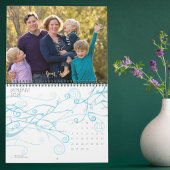 Creëer Your Own Simple Family Kinder Fotomuur 2026 Kalender