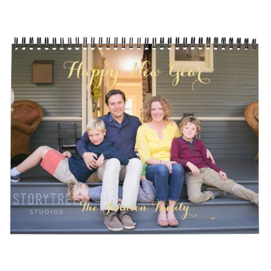 Creëer Your Own Simple Family Kinder Fotomuur 2026 Kalender (Hoes)