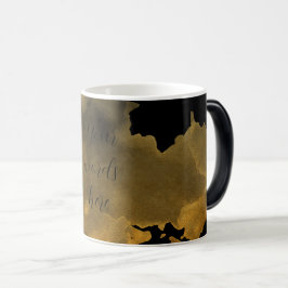 Creëer Your Own Smokey Gold Splash Zwart Magische Mok