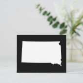 Creëer Your Own South Dakota Moving Notice Briefkaart (Staand voorkant)