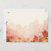 Creëer Your Own - subtiele herfstbladeren Save The Date (Achterkant)