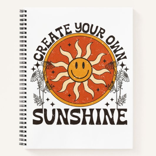 Creëer Your Own Sunshine Journal Notitieboek (Voorkant)