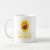 Creëer Your Own Sunshine - Motivatie zonnebloem Koffiemok (Links)