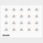Creëer Your Own Sunshine Sunrise Positiv Ronde Sticker (Vel)