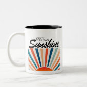 Creëer Your Own Sunshine Tweekleurige Koffiemok (Links)