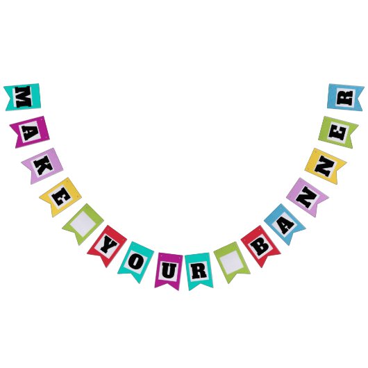 Creëer Your Own Swallowtail Pennant Banner (Alle)