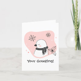 Creëer Your Own Sweet Turtle Dove Kerstmis Feestdagen Kaart