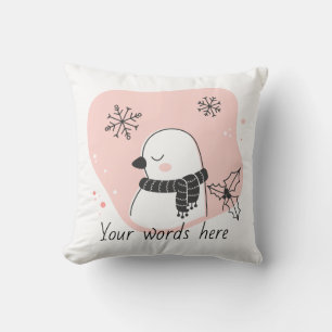 Creëer Your Own Sweet Turtle Dove Kerstmis Kussen