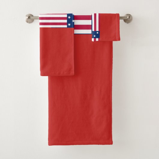 Creëer Your Own USA Hope Flag Kleuren Badhanddoek Bad Handdoek (Insitu)