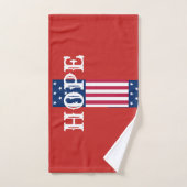 Creëer Your Own USA Hope Flag Kleuren Badhanddoek Bad Handdoek (Handdoek)