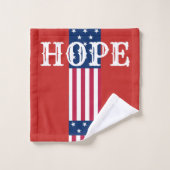 Creëer Your Own USA Hope Flag Kleuren Badhanddoek Bad Handdoek (Wasdoekje)