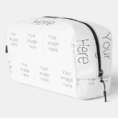 "creëer your own" Uw afbeelding hier make-up tas (Rechterhoek)