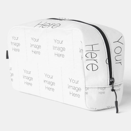 "creëer your own" Uw afbeelding hier make-up tas (Rechterhoek)