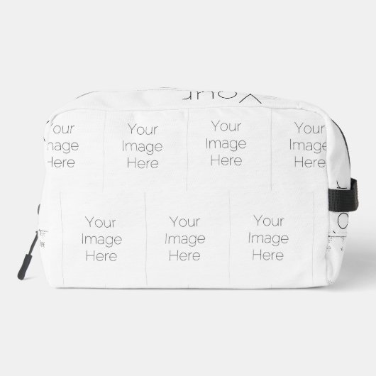 "creëer your own" Uw afbeelding hier make-up tas (Achterkant)