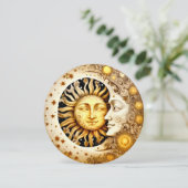 Creëer Your Own Victoriaanse Steampunk Sun & Moon Kaart (Staand voorkant)