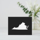 Creëer Your Own Virginia Moving Announement Briefkaart (Staand voorkant)