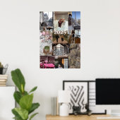 Creëer Your Own Vision Board Manifestatie 2025 Poster (Thuiskantoor)