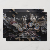 Creëer Your Own -  vlinders Save The Date (Voorkant / Achterkant)