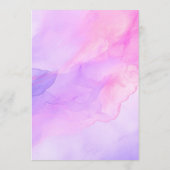 Creëer Your Own - Waterverf achtergrond Drink Menu (Achterkant)