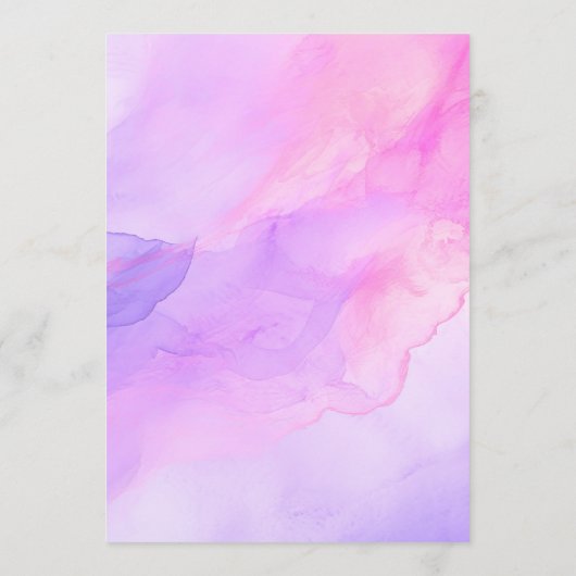 Creëer Your Own - Waterverf achtergrond Drink Menu (Achterkant)