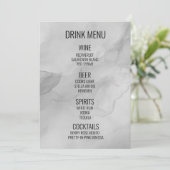 Creëer Your Own - Waterverf achtergrond Drink Menu (Staand voorkant)