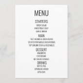 Creëer Your Own - Waterverf Bloemengrens Menu (Voorkant)