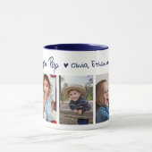 Creëer Your Own We Love You Pop 5 Foto Blauw Mok (Midden)