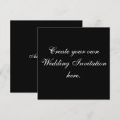 Creëer Your Own Wedding Invitting Square Kaart (Voorkant / Achterkant)
