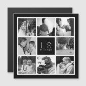 Creëer Your Own Wedding Photo Collage Monogram (Voorkant / Achterkant)