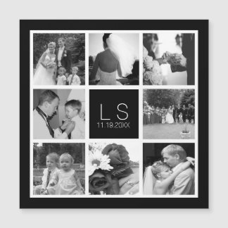 Creëer Your Own Wedding Photo Collage Monogram