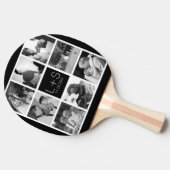 Creëer Your Own Wedding Photo Collage Monogram Tafeltennisbatje (Zijkant)