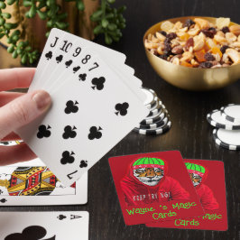 Creëer Your Own Winter Magic Tiger Pokerkaarten